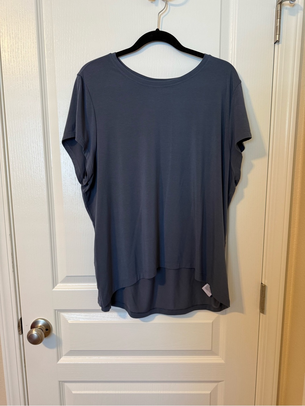 Athleta Slate Blue Relaxed Short Sleeve Tee